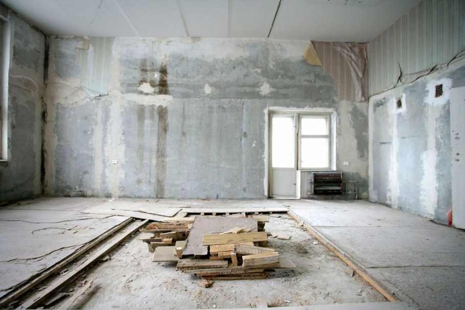 Помещение до ремонта