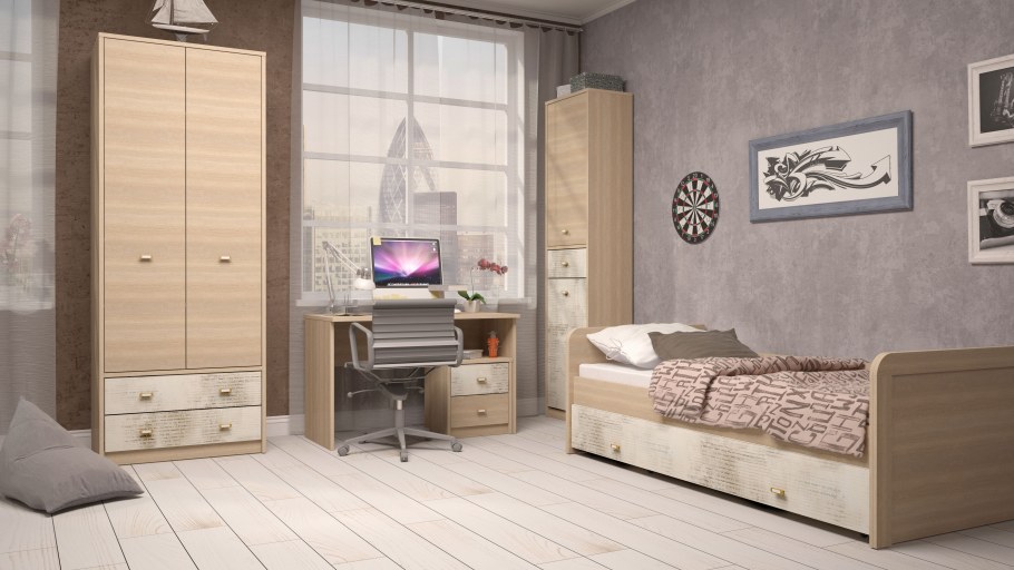 Детская мебель дуб сонома