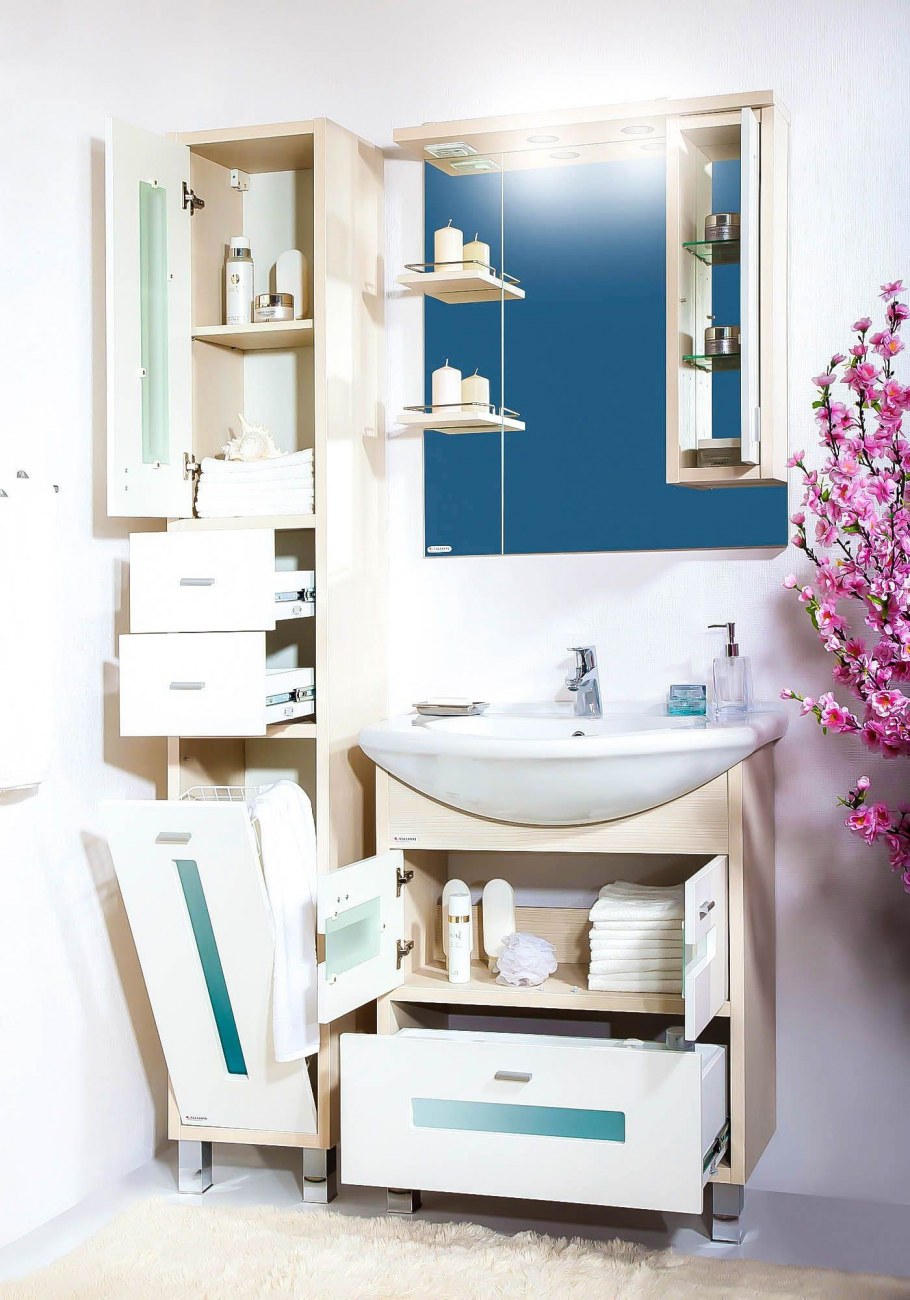 Тумба Бриклаер 75 белый Бали