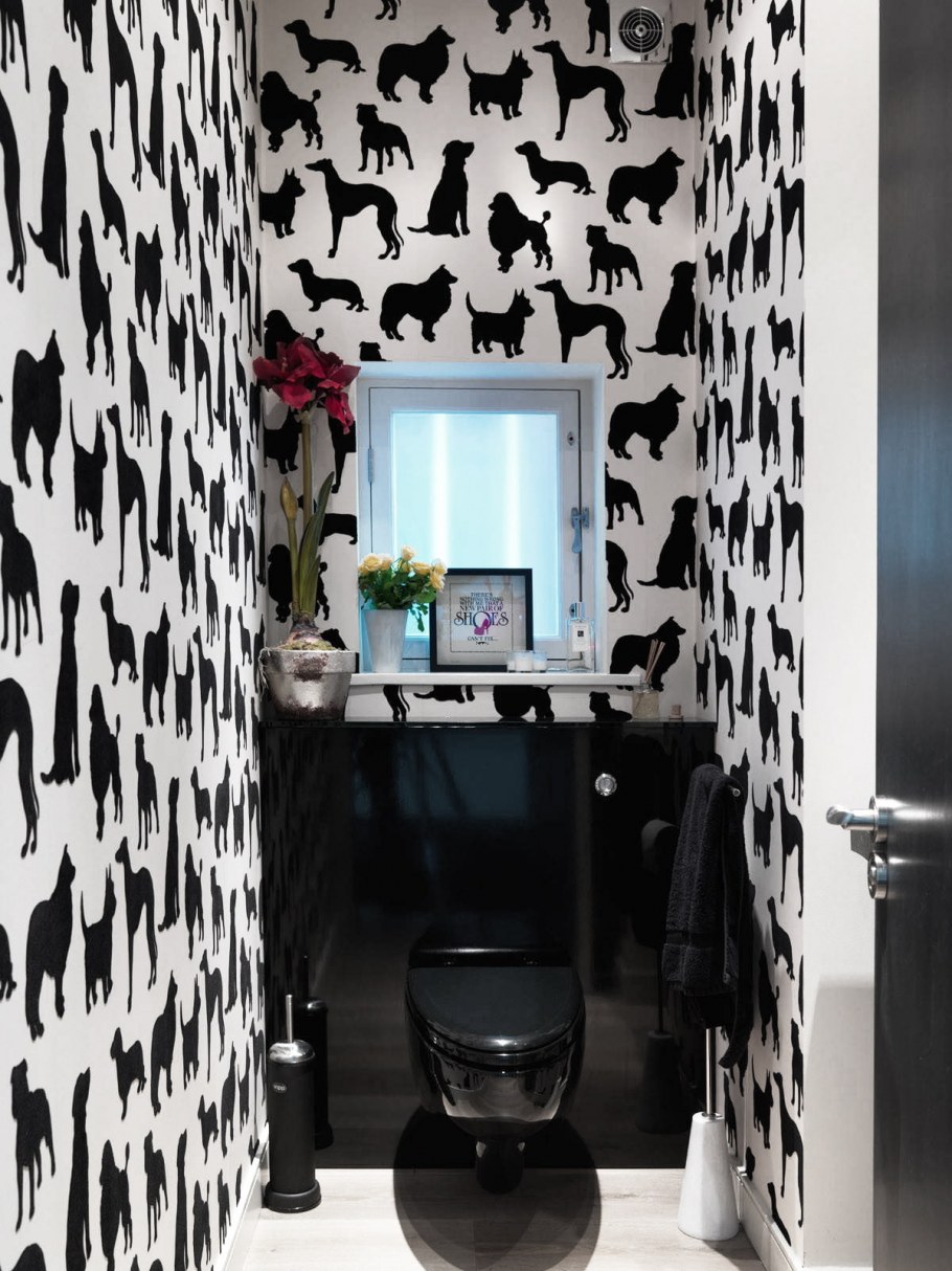 Серая плитка кабанчик в ванной