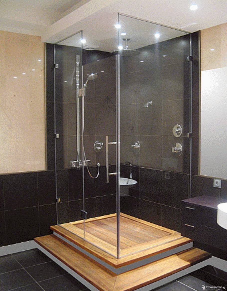 Стеклянная душевая кабина