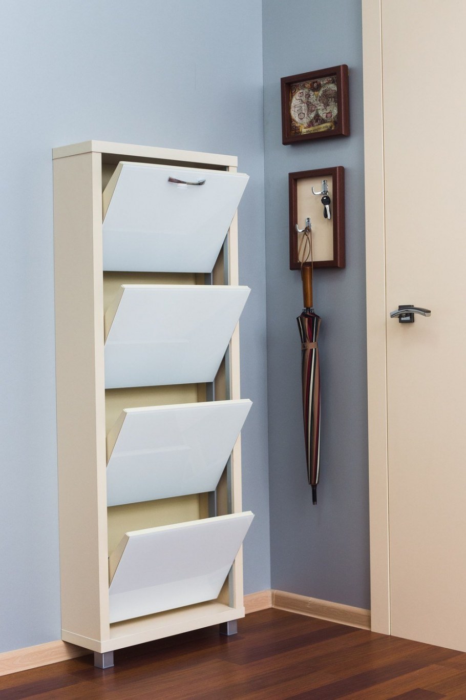 Айрон Люкс обувница белая