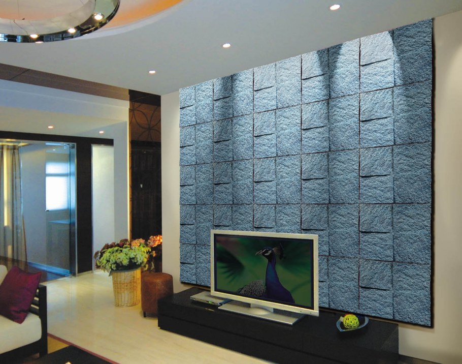 Декоративные панели в гостиной