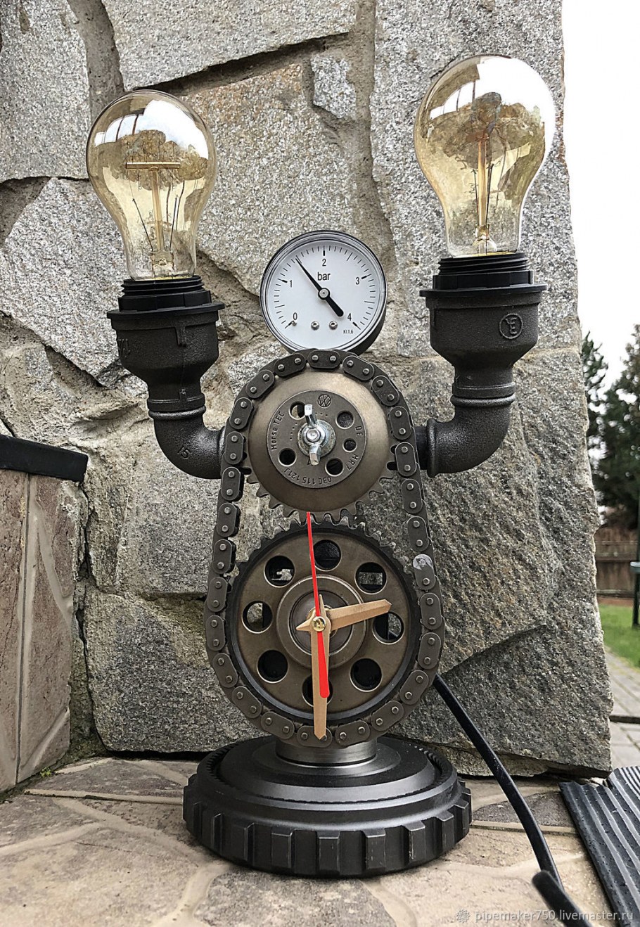 Светильники стимпанк лофт настольный