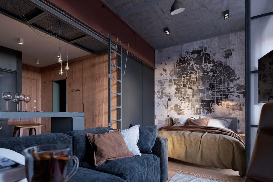 Гостиная лофт п 44