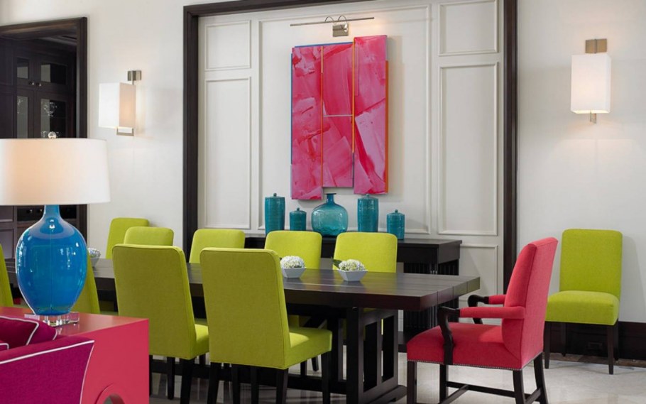 Яркие цвета в интерьере