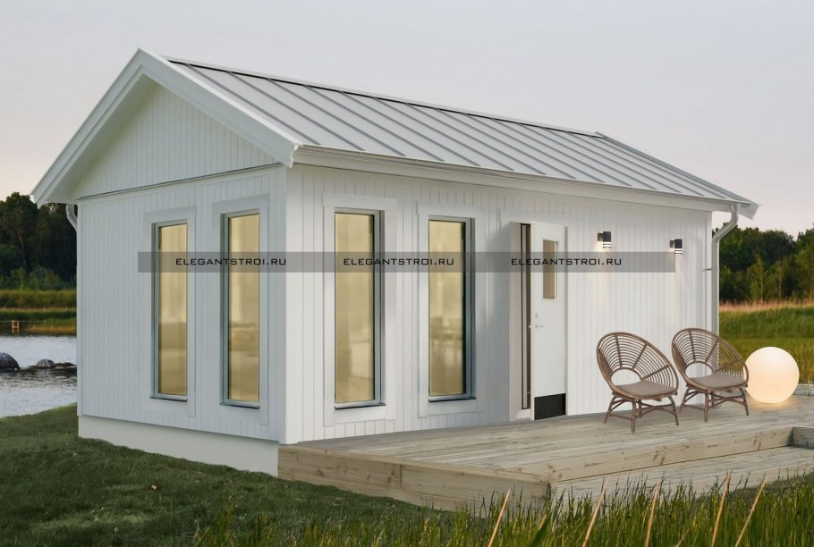 Tiny House с односкатной крышей