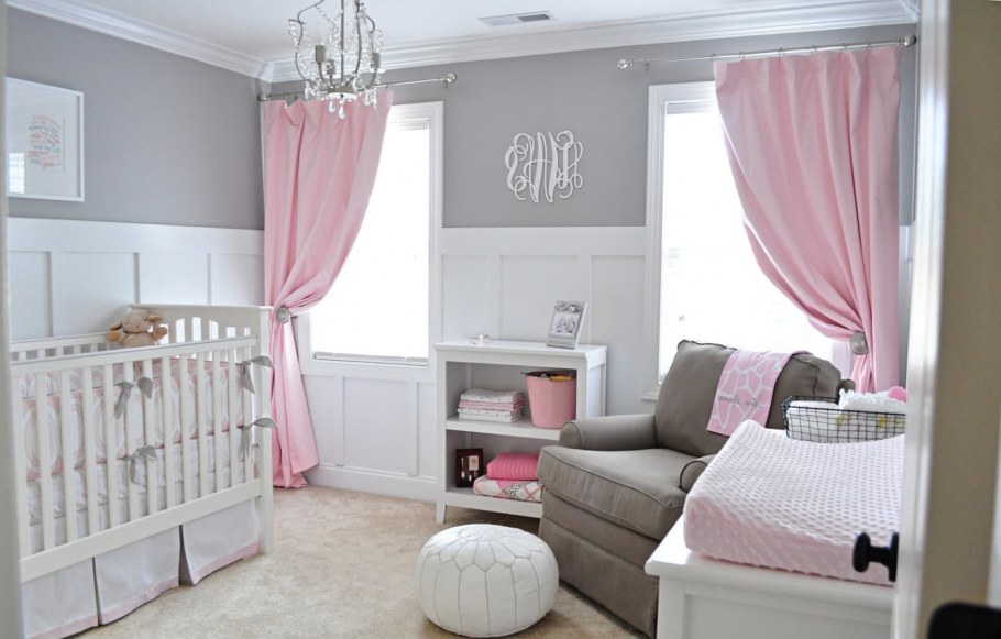 Комната в горошек для девочки