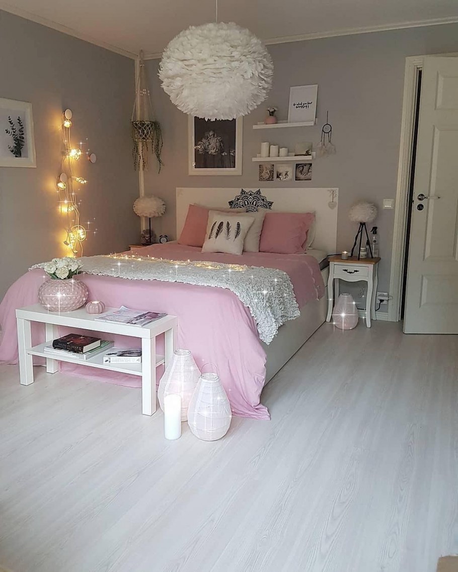 Серо-Лавандовая спальня для девочки подростка