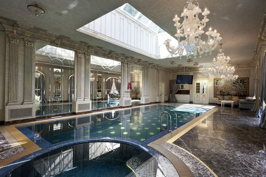 Бассейн в стиле классика