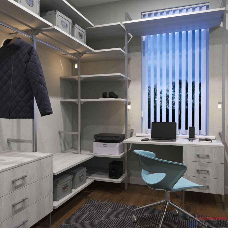 Интерьер гардеробной