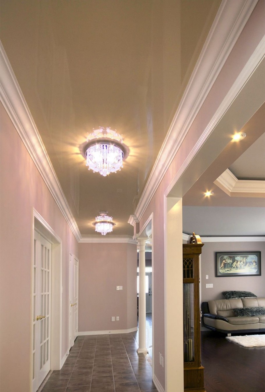 Подвесной потолок в коридоре