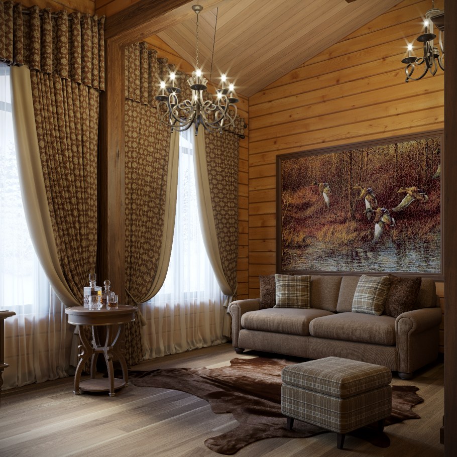 Занавески в русском народном стиле