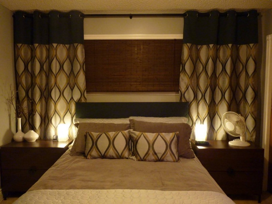 Деревянная решетка в спальне