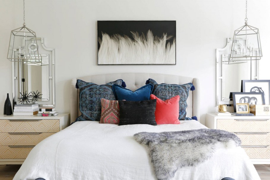 Спальни декор интерьер