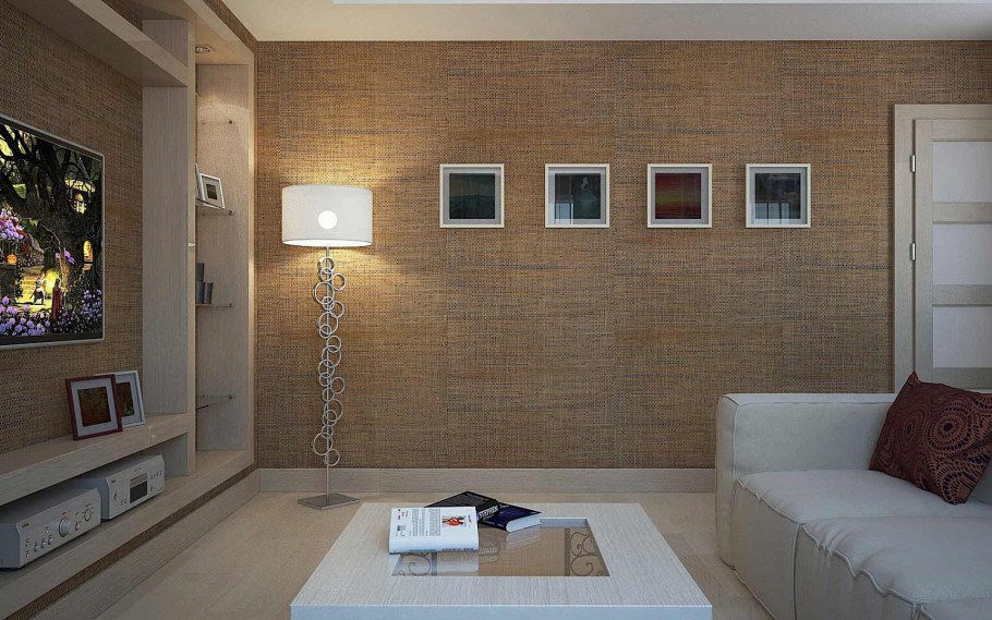 Бамбуковая стена в интерьере