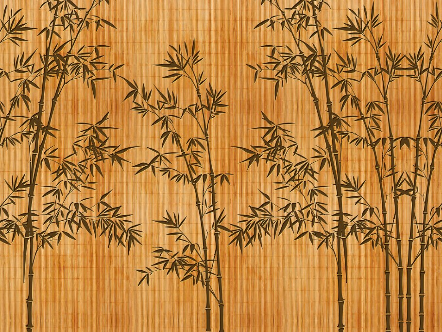 Фотообои бамбук в интерьере