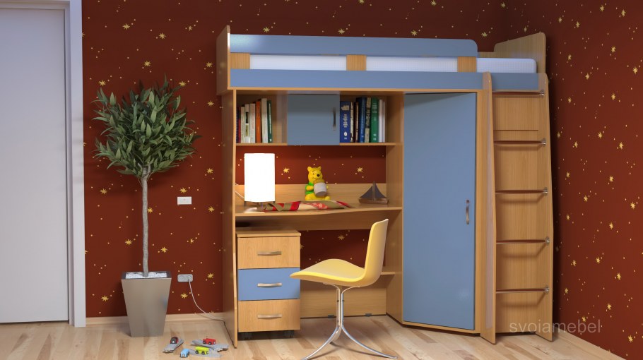 Кровать чердак Карлсон 2