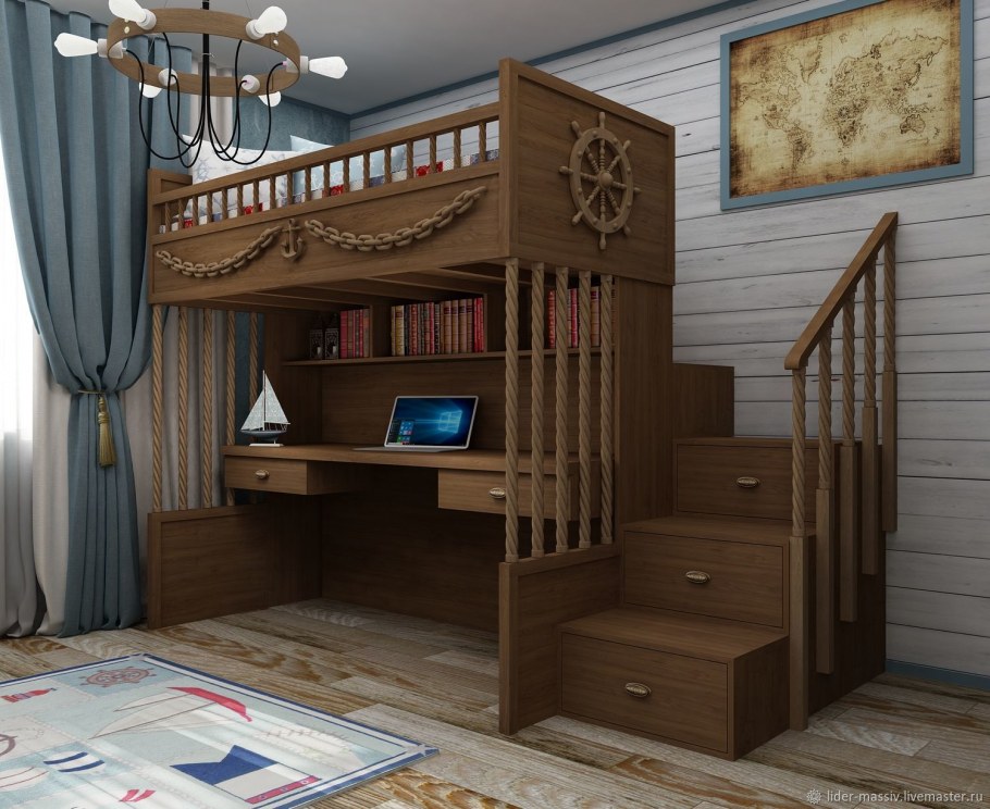 Кровать чердак Коломбо