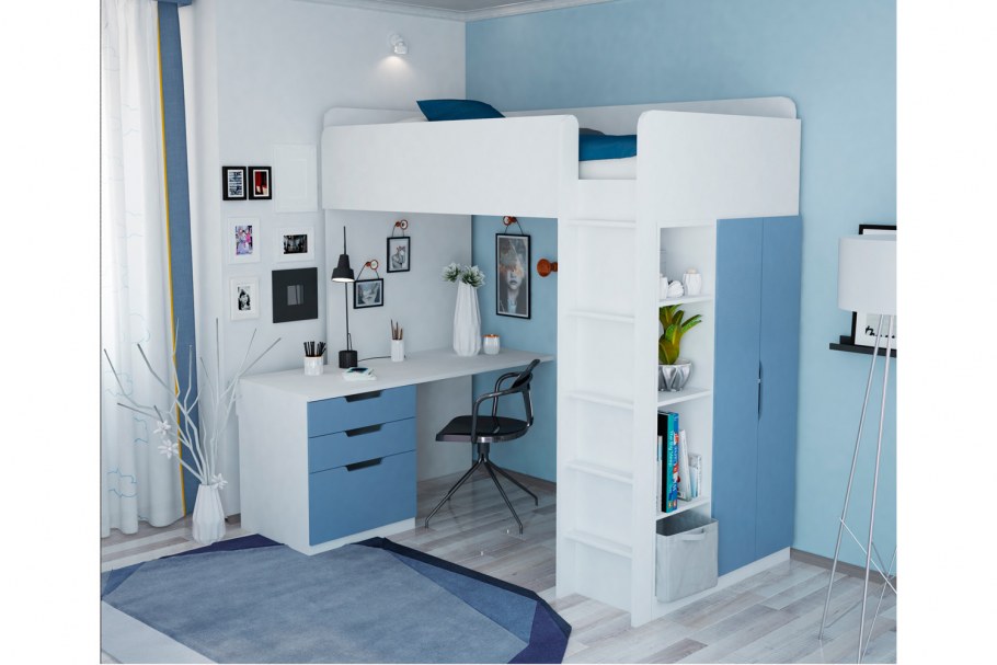 Кровать-чердак Pollini simple