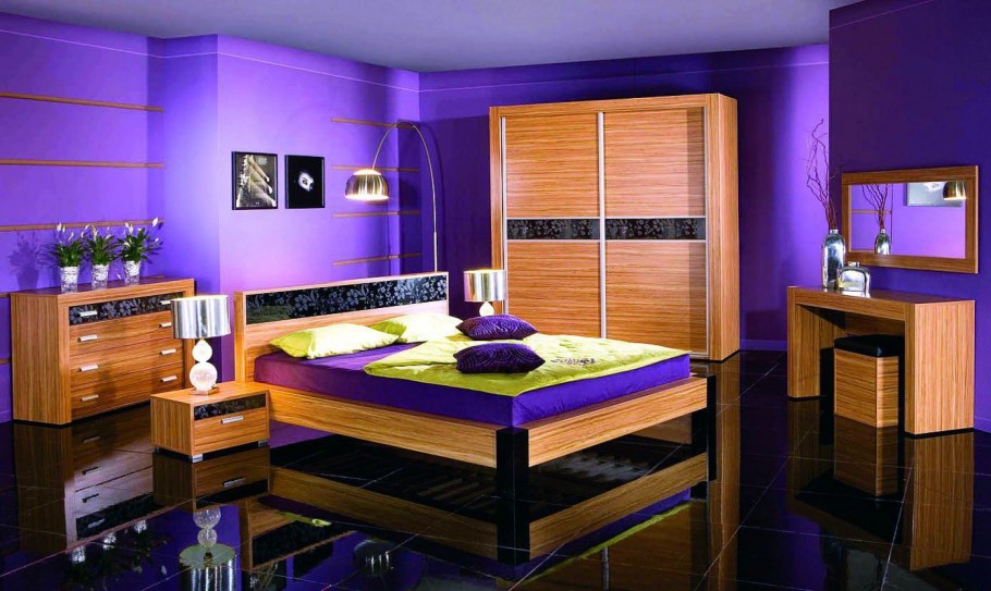Мебель в комнату сиреневые стены