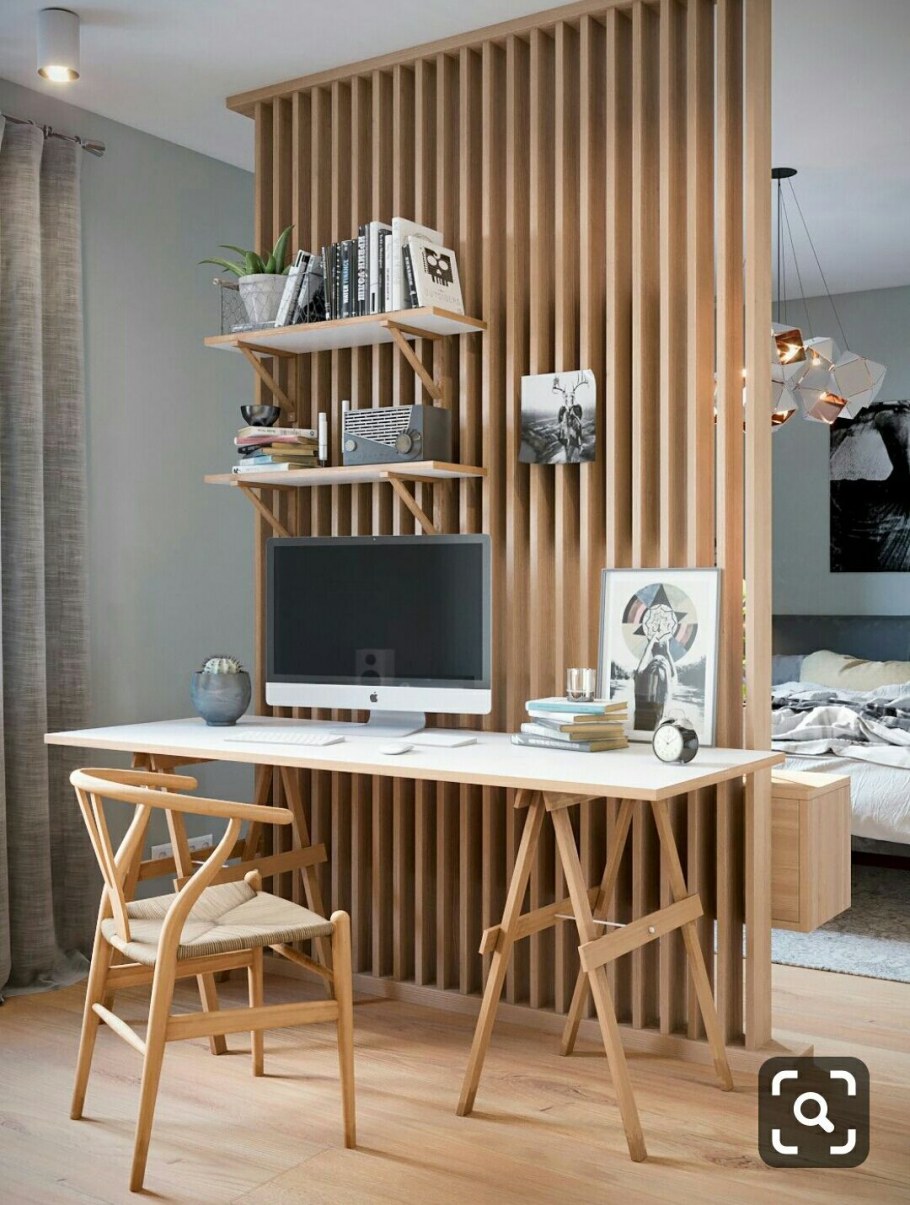 Рабочая зона в скандинавском стиле