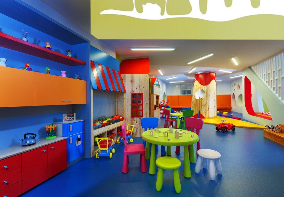 Необычный интерьер детского сада