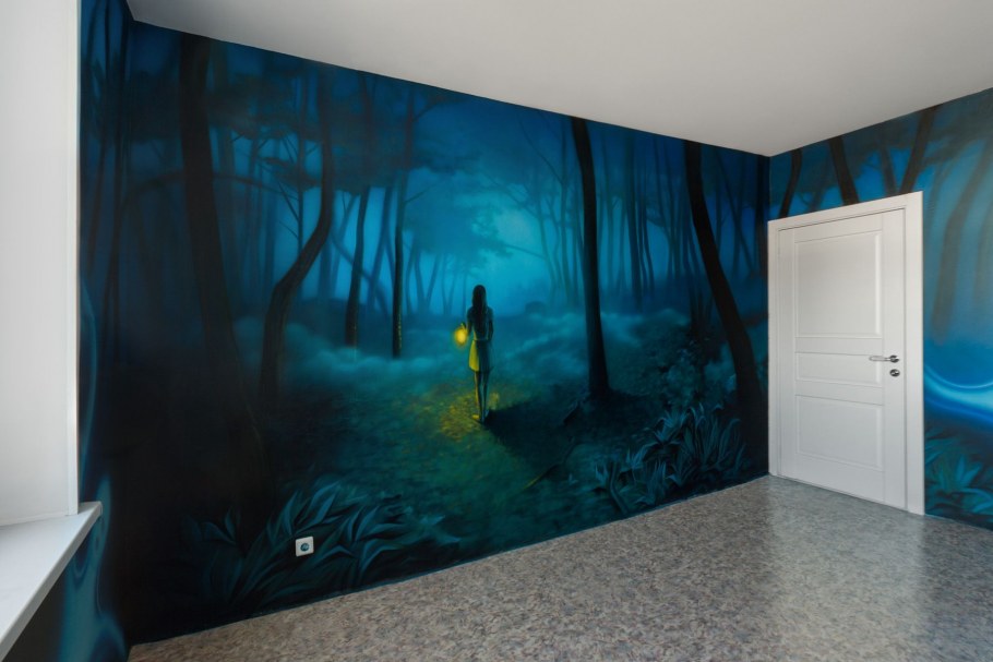 Аэрография в интерьере