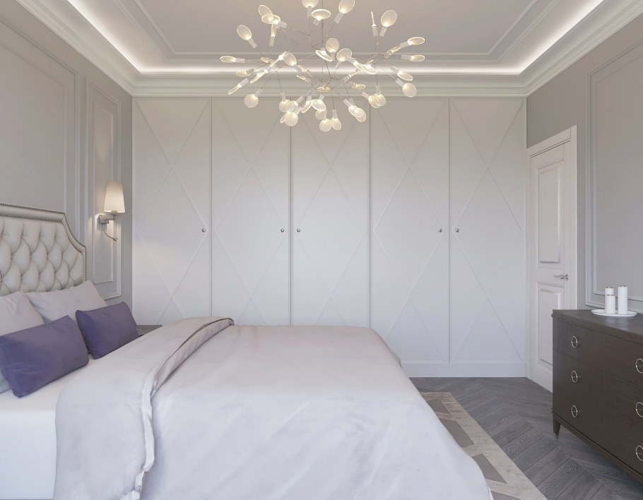 Декор спальни в светлых тонах своими руками