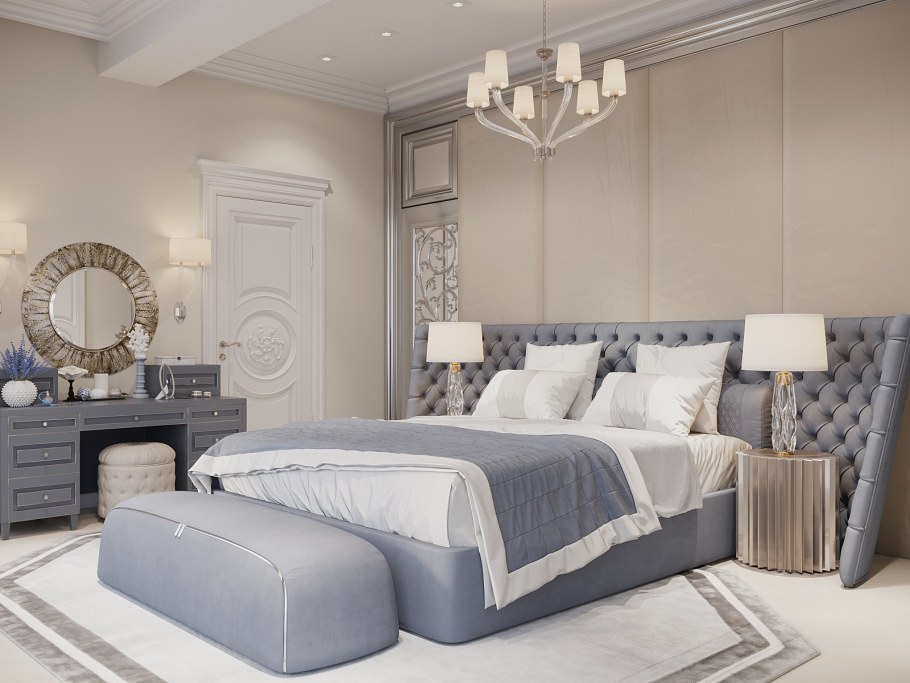 Спальня в стиле американская классика