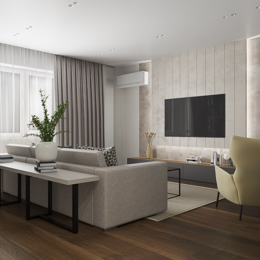 Готовые дизайнерские проекты квартир