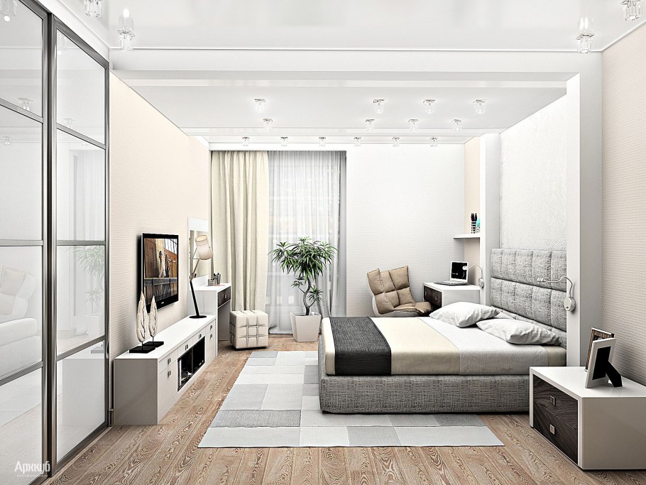 Интерьер квартиры свободной планировки