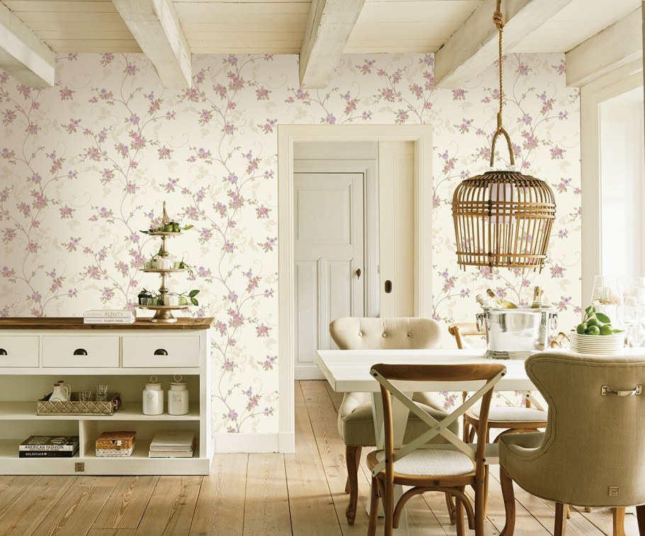 Обои для спальни комбинированные