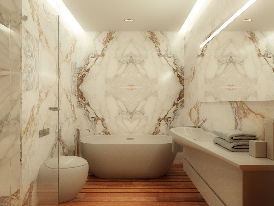 Имперадор Лайт мрамор ванная