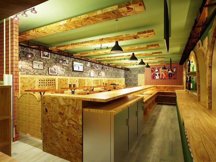 Отделка пивбара