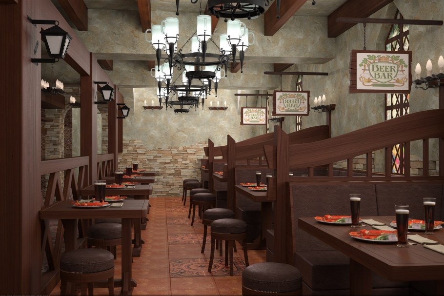 Интерьер пивбара