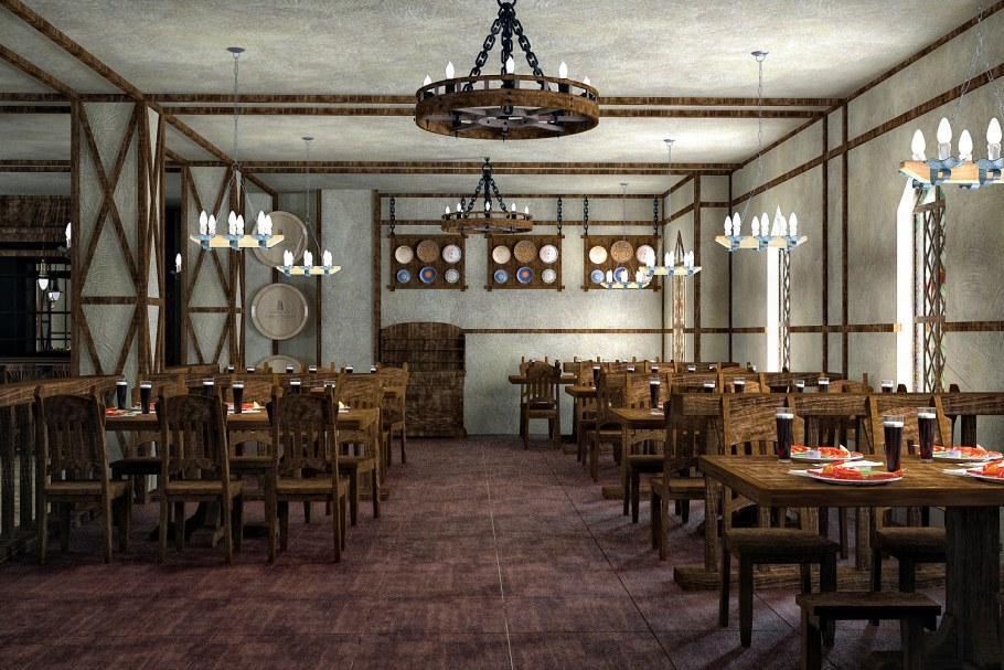 Интерьер пивного ресторана