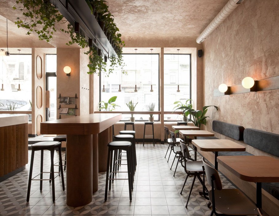 Кафе в минималистическом стиле