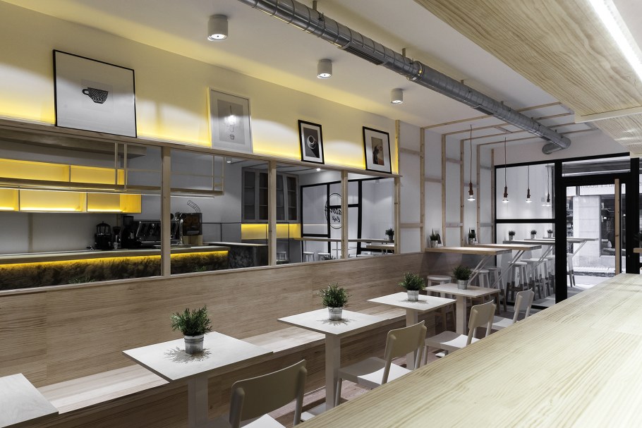 Интерьер кафе Минимализм