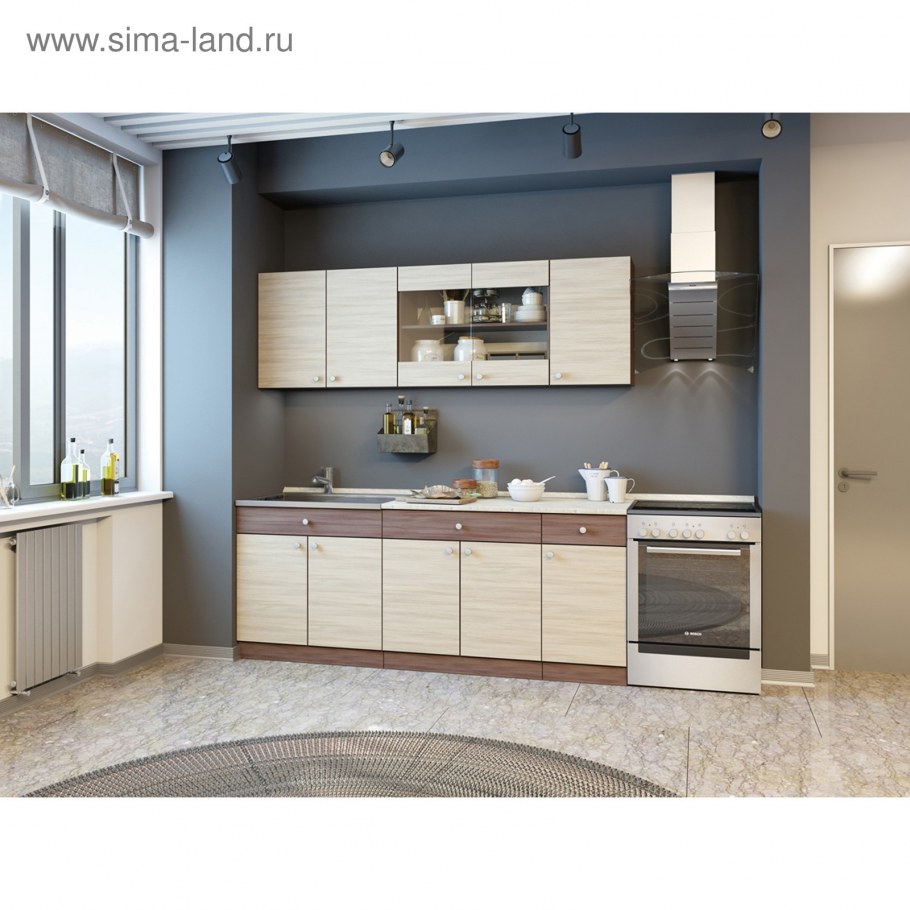 Кухня Эра 2.0 м зебрано