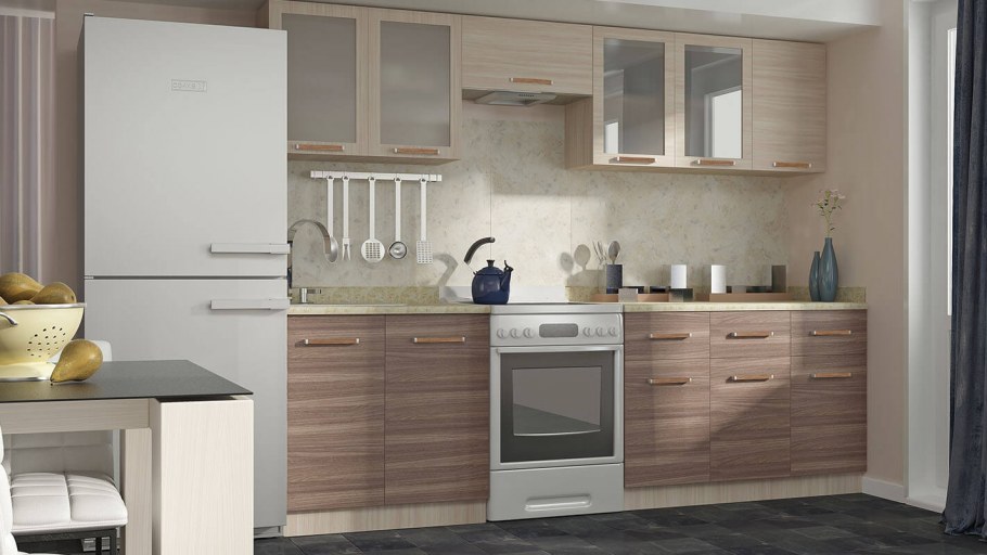 Кухня Прага 1,2 (ясень шимо темный)