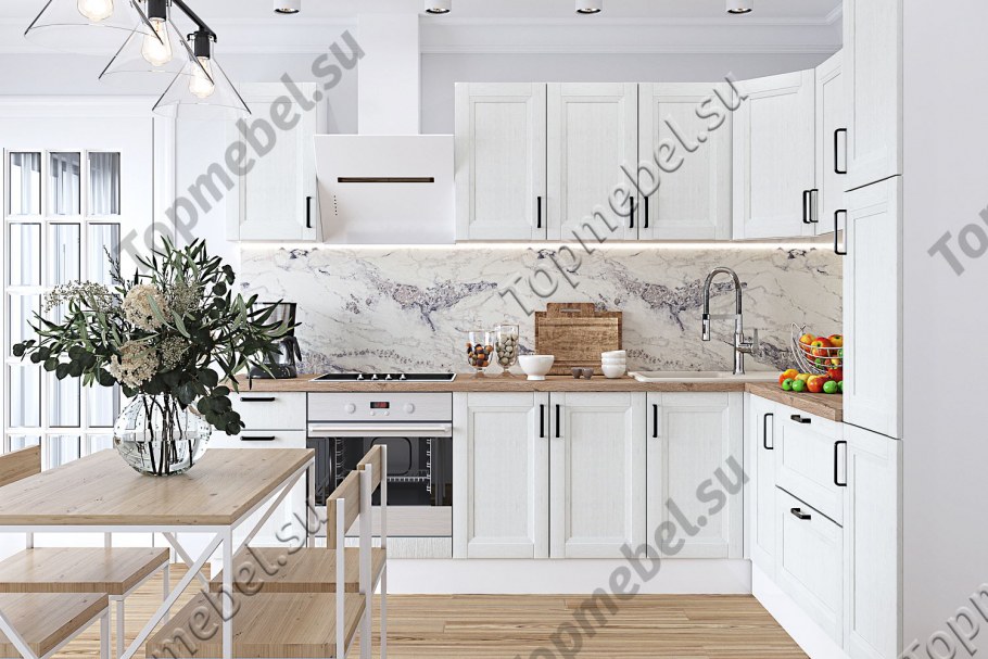 Белый стол на кухню