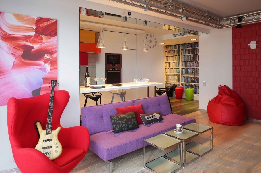 Гостиная в стиле Фьюжн