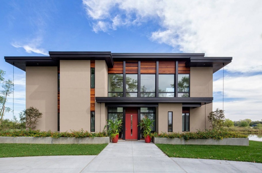 Дом с плоской кровлей