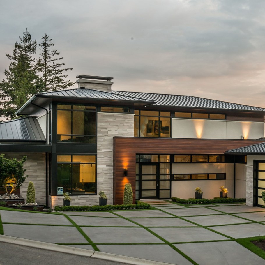 Дом Райт с плоской крышей