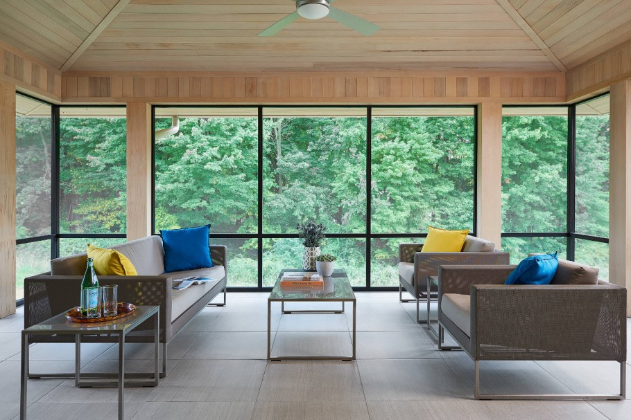 Панорамное остекление дерево