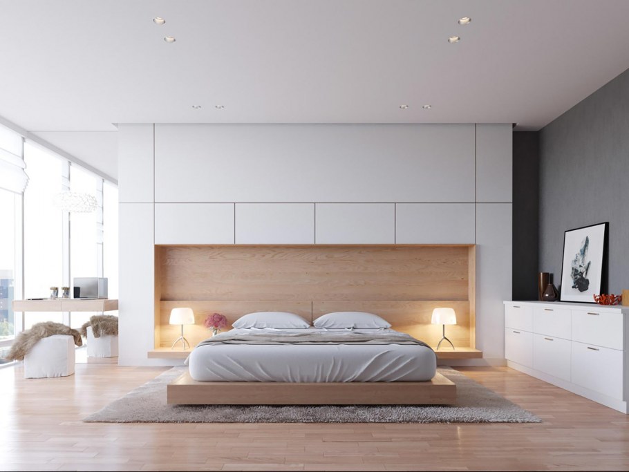 Мягкие стеновые панели для спальни классика