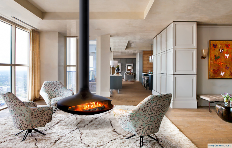 Камин подвесной биоэтанол