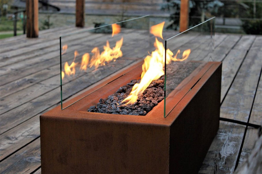 Газовый камин Planika Galio Corten Automatic