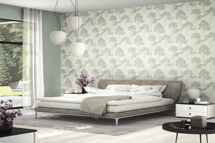 Обои Rasch Hyde Park 410815 в интерьере